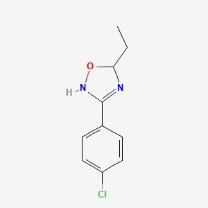 1,2,4-Oxadiazole, 3-(4-chlorophenyl)-5-ethyl-4,5-dihydro-