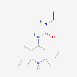 N-(2,6-Diethyl-2,3,6-trimethylpiperidin-4-yl)-N'-ethylurea