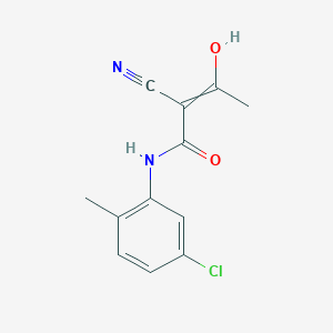 N-(5-Chloro-2-methylphenyl)-2-cyano-3-hydroxybut-2-enamide