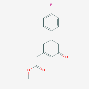 Methyl 2-[5-(4-fluorophenyl)-3-oxocyclohexen-1-yl]acetate