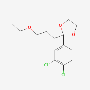 2-(3,4-Dichlorophenyl)-2-(3-ethoxypropyl)-1,3-dioxolane