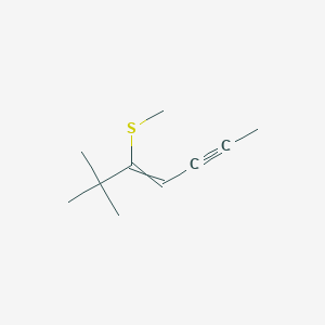 6,6-Dimethyl-5-(methylsulfanyl)hept-4-en-2-yne