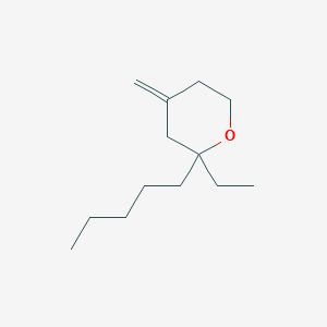 2-Ethyl-4-methylidene-2-pentyloxane