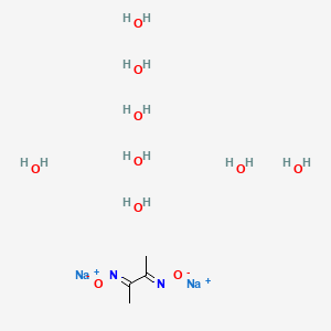 molecular formula C4H22N2Na2O10 B1456413 Dimethylglyoxime disodium salt octahydrate CAS No. 75006-64-3
