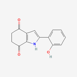 2-(2-Hydroxyphenyl)-5,6-dihydro-1H-indole-4,7-dione