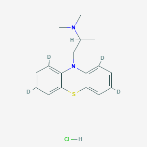 molecular formula C17H21ClN2S B1456416 N,N-Dimethyl-1-(1,3,7,9-tetradeuteriophenothiazin-10-yl)propan-2-amine;hydrochloride CAS No. 1173018-74-0