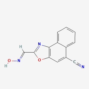 2-[(E)-hydroxyiminomethyl]benzo[e][1,3]benzoxazole-5-carbonitrile