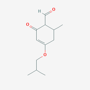 6-Methyl-4-(2-methylpropoxy)-2-oxocyclohex-3-ene-1-carbaldehyde