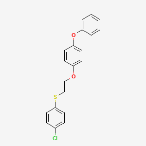 1-Chloro-4-{[2-(4-phenoxyphenoxy)ethyl]sulfanyl}benzene