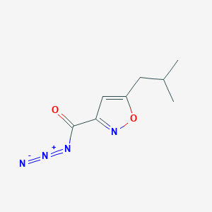 5-(2-Methylpropyl)-1,2-oxazole-3-carbonyl azide