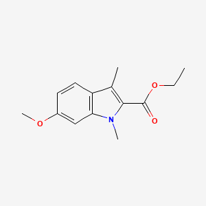 1H-Indole-2-carboxylic acid, 6-methoxy-1,3-dimethyl-, ethyl ester