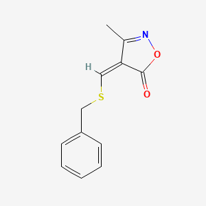 (4Z)-4-(benzylsulfanylmethylidene)-3-methyl-1,2-oxazol-5-one