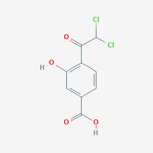 4-(Dichloroacetyl)-3-hydroxybenzoic acid