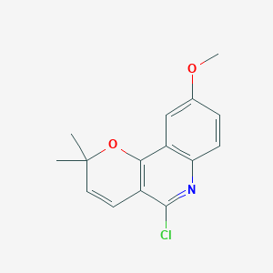 2H-Pyrano[3,2-c]quinoline, 5-chloro-9-methoxy-2,2-dimethyl-