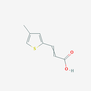 molecular formula C8H8O2S B1456448 3-(4-甲基噻吩-2-基)丙烯酸 CAS No. 5834-14-0