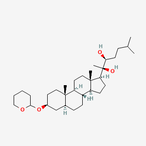 (3beta,5alpha,22S)-3-[(Oxan-2-yl)oxy]cholestane-20,22-diol