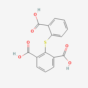 2-[(2-Carboxyphenyl)sulfanyl]benzene-1,3-dicarboxylic acid