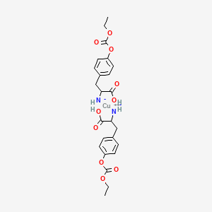 Copper;[1-carboxy-2-(4-ethoxycarbonyloxyphenyl)ethyl]azanide