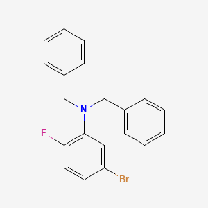 molecular formula C20H17BrFN B1456463 N,N-dibenzyl-5-bromo-2-fluoroaniline CAS No. 869529-97-5