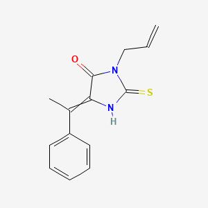 5-(1-Phenylethylidene)-3-(prop-2-en-1-yl)-2-sulfanylideneimidazolidin-4-one