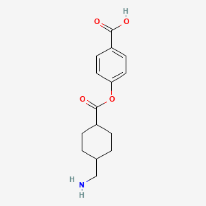 4-{[4-(Aminomethyl)cyclohexane-1-carbonyl]oxy}benzoic acid