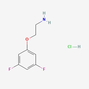 molecular formula C8H10ClF2NO B1456466 2-(3,5-Difluorophenoxy)ethan-1-amine hydrochloride CAS No. 914086-52-5