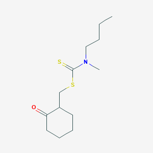 (2-Oxocyclohexyl)methyl butyl(methyl)carbamodithioate