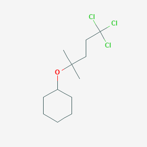 [(5,5,5-Trichloro-2-methylpentan-2-yl)oxy]cyclohexane