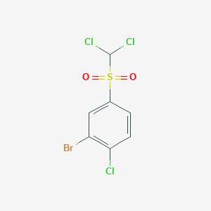 2-Bromo-1-chloro-4-(dichloromethanesulfonyl)benzene