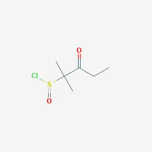 2-Pentanesulfinyl chloride, 2-methyl-3-oxo-