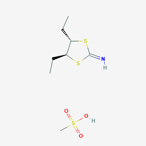 (4S,5S)-4,5-diethyl-1,3-dithiolan-2-imine;methanesulfonic acid