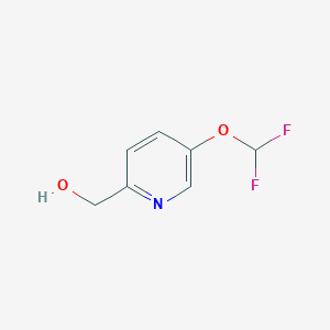 molecular formula C7H7F2NO2 B1456473 2-Pyridinemethanol, 5-(difluoromethoxy)- CAS No. 864757-81-3