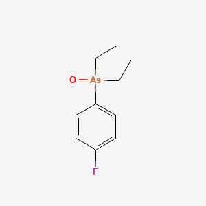 molecular formula C10H14AsFO B14564801 Diethyl(4-fluorophenyl)oxo-lambda~5~-arsane CAS No. 61580-48-1