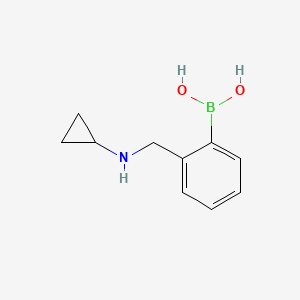 molecular formula C10H14BNO2 B1456487 2-((环丙基氨基)甲基)苯硼酸 CAS No. 1335490-75-9