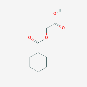 molecular formula C9H14O4 B1456490 2-（（环己烷甲酰基）氧基）乙酸 CAS No. 667465-00-1