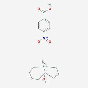 molecular formula C17H23NO5 B14564929 Bicyclo[4.3.1]decan-1-ol;4-nitrobenzoic acid CAS No. 61764-73-6