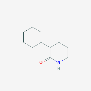 molecular formula C11H19NO B1456494 3-环己基哌啶-2-酮 CAS No. 50549-23-0