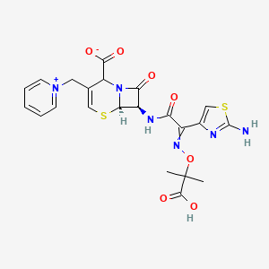 molecular formula C22H22N6O7S2 B1456495 2-头孢他啶 CAS No. 217796-42-4