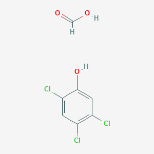 molecular formula C7H5Cl3O3 B1456496 苯酚，2,4,5-三氯-，甲酸酯 CAS No. 33104-36-8