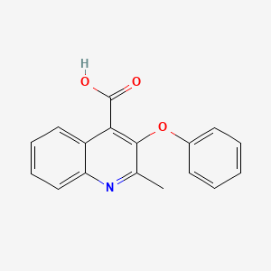 B1456497 2-Methyl-3-phenoxy-quinoline-4-carboxylic acid CAS No. 24260-34-2