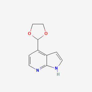 B1456502 4-(1,3-Dioxolan-2-yl)-7-azaindole CAS No. 1260386-09-1