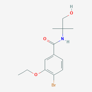 B1456505 4-bromo-3-ethoxy-N-(1-hydroxy-2-methylpropan-2-yl)benzamide CAS No. 1309682-49-2
