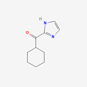 molecular formula C10H14N2O B1456514 2-环己烷甲酰基-1H-咪唑 CAS No. 61985-28-2