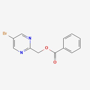 molecular formula C12H9BrN2O2 B1456520 (5-溴嘧啶-2-基)甲基苯甲酸酯 CAS No. 1025351-12-5