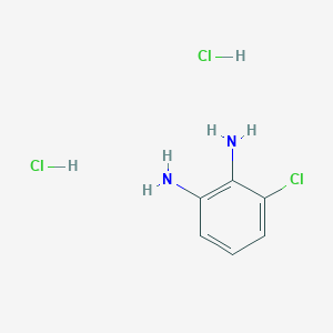 molecular formula C6H9Cl3N2 B1456521 3-氯苯-1,2-二胺二盐酸盐 CAS No. 59497-19-7