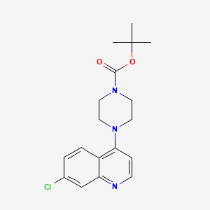 molecular formula C18H22ClN3O2 B1456523 7-氯-4-(4-BOC-哌嗪基)喹啉 CAS No. 1235972-74-3