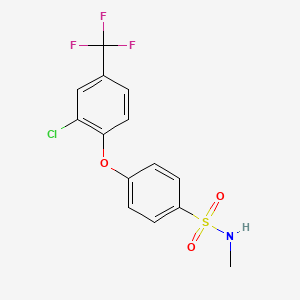 4-[2-Chloro-4-(trifluoromethyl)phenoxy]-N-methylbenzene-1-sulfonamide