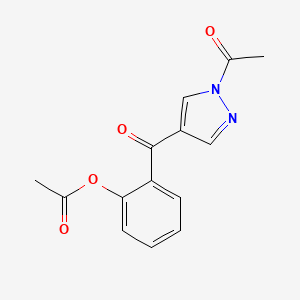 2-(1-Acetyl-1H-pyrazole-4-carbonyl)phenyl acetate