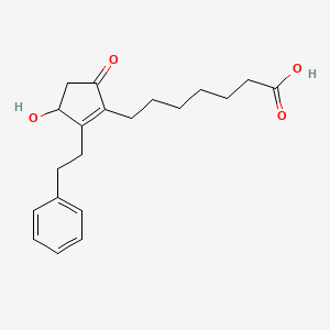 7-[3-Hydroxy-5-oxo-2-(2-phenylethyl)cyclopenten-1-yl]heptanoic acid