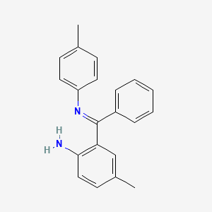 4-Methyl-2-[(E)-[(4-methylphenyl)imino](phenyl)methyl]aniline